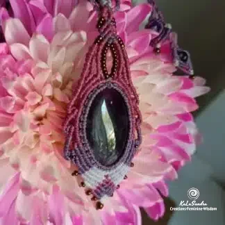 Handmade macrame necklace-KalaSandra-Grace