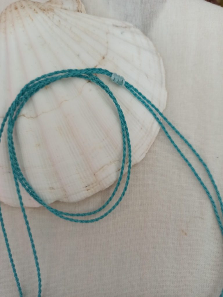 Blue Turquoise Mandala Necklace- LIGHT - Image 7