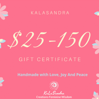 gift card kalasandra. handmade jewelry. artisan jewelry