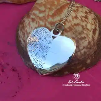 handmade silver heart pendant